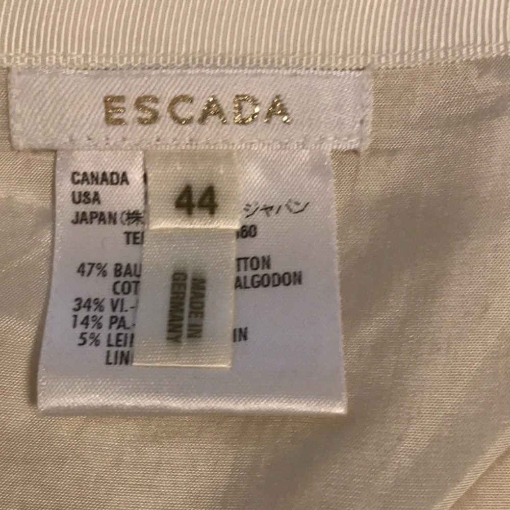 NWT Escada linen/cotton skirt - Picture 7 of 8